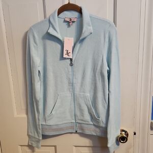 NWT Juicy Couture Sky Blue Zip-Up Jacket NEW